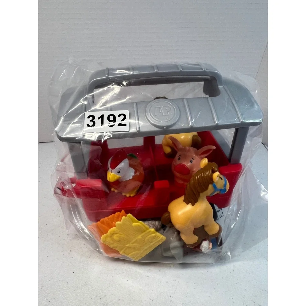 Fisher-Price Little People Farm Animal Trailer Set with Farmer Horses Pig Sheep